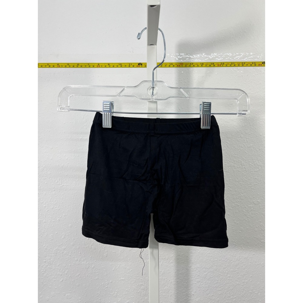 Unbranded Kids Black Modal Blend Biker Shorts Size‎ 4-5Y Elastic Waist Stretchy